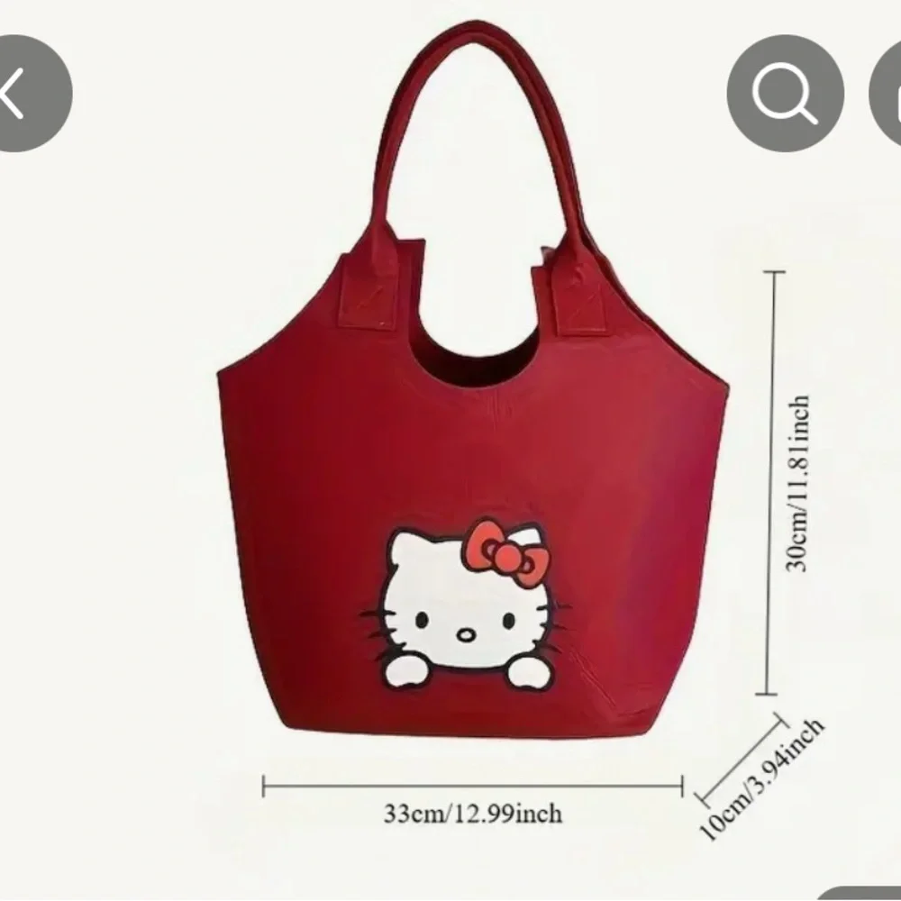 Hello Kitty Black and Red Tote Bag - Picture 5 of 5